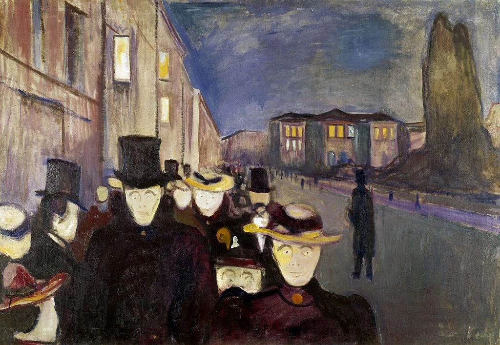 Serata in via Karl Johan - Bergen Kunstmuseum, 1892